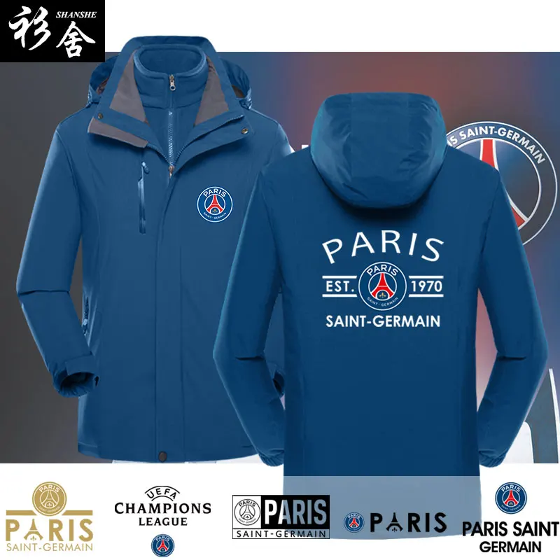 

Fooall Jersey Tee-In-One Jaet ex Polyester Thiened Long Sve Zipper Closure Sports Outerwear