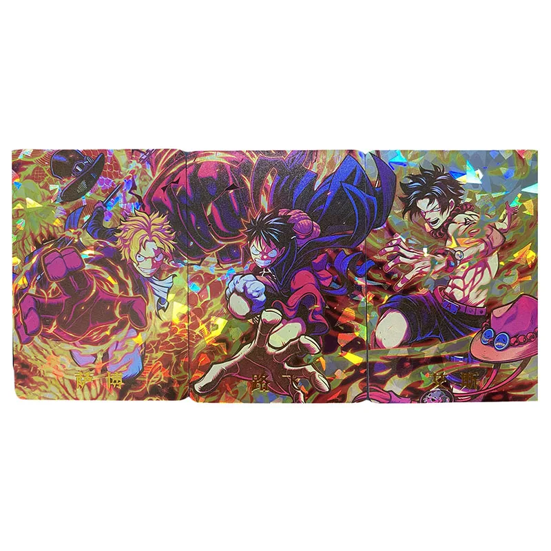 Anime ONE PIECE DIY ACG Game Cards Luffy Ace Sabo Nami Hancock Vivi Robin Reiju Zabawki dla chłopców Karty kolekcjonerskie Prezent urodzinowy