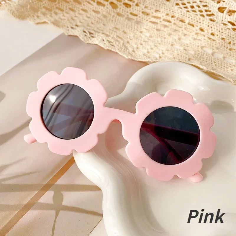 New Girl Boys Cute Sunglasses Flower Outdoor Children Lovely Vintage  Protection Classic Kids