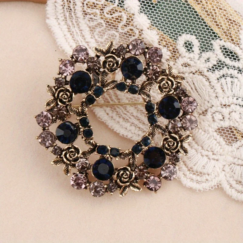 Элегантная нежная брошь-гирлянда для женщин с преувеличенным темпераментом, платье, корсаж, ювелирная булавка