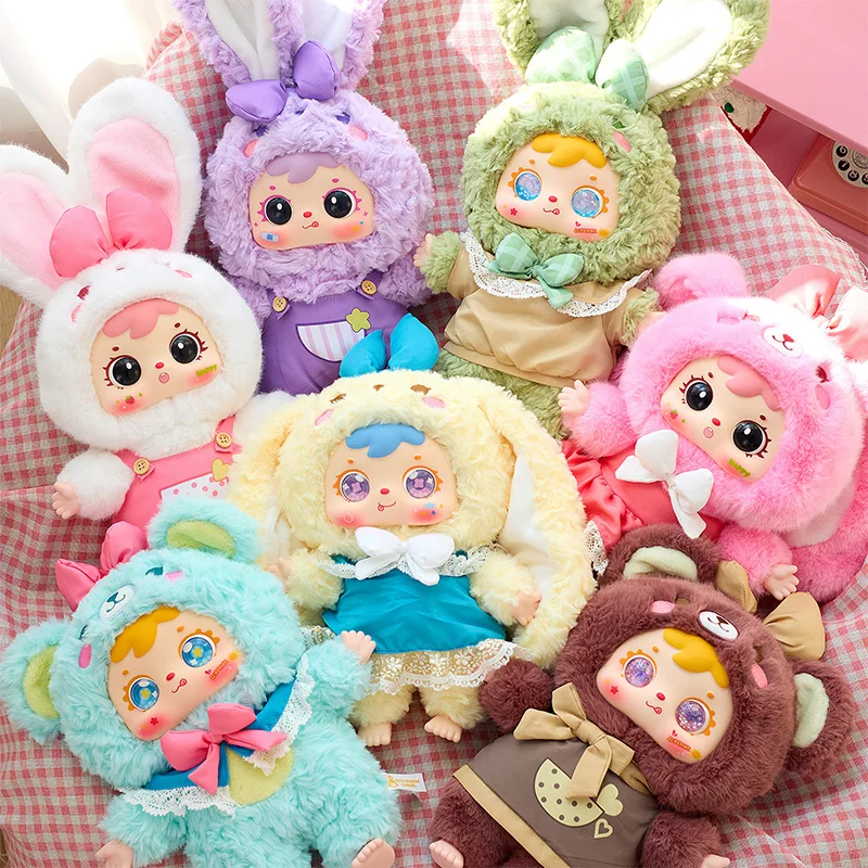 

Three Little Hair Samuel 6th Generation 400% Body Macaron Series Big Baby Plush Blind Box Trendy Play Doll Girl Gift