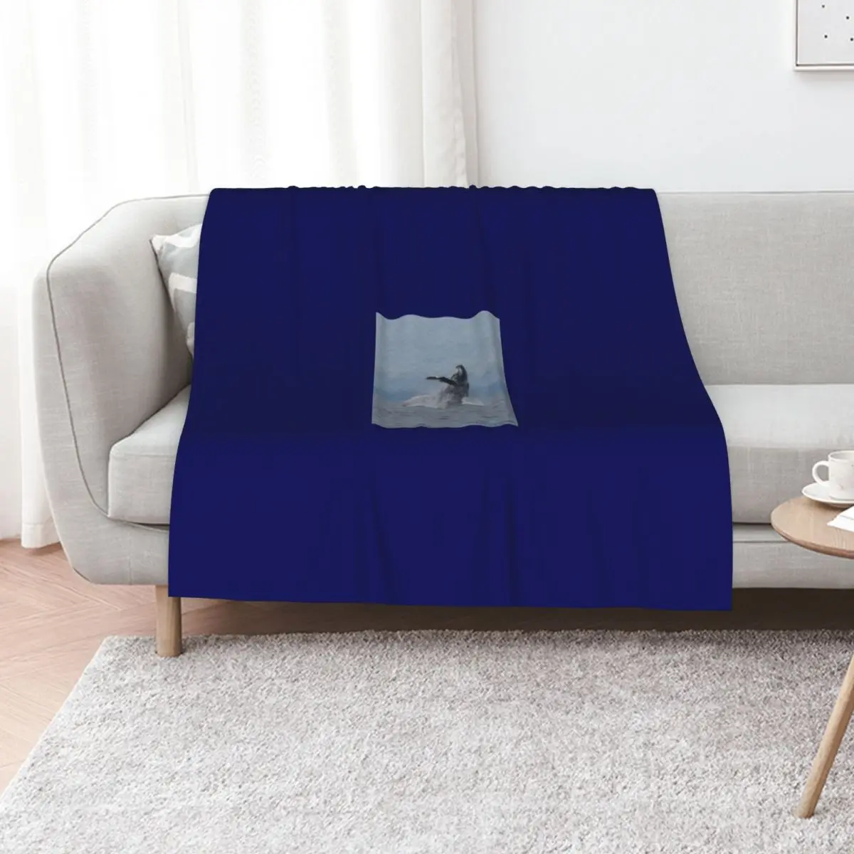 Humpback Whale Breach Throw Blanket Blankets For Bed Luxury Designers decorative Luxury Brand Furrys Blankets
