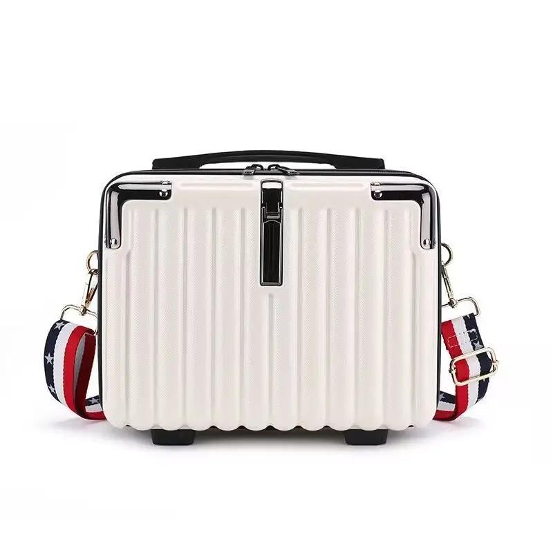 14 Inch Handheld Cosmetic Case Small Suitcase Convenient Cosmetics Toiletries Storage Box