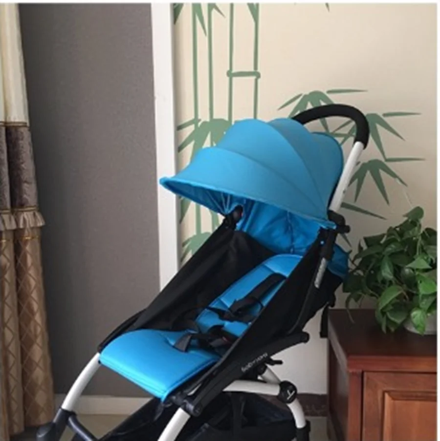 Textile 165 SunShade+seat cushion Baby Stroller Accessoire Fit for yoya strollers mat sun canopy shield poussette pad oxford