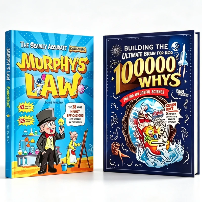 Murphy's Law & 100000 Whys Educational English Science Humor Storybook Early Readings Gifts for Children Home Preschool Learning