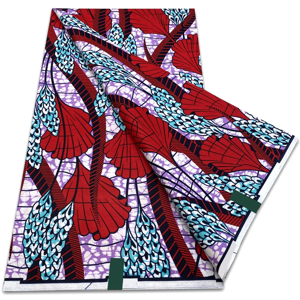 Wholesale Prices Guaranteed Veritable Soft African Real Wax Prints Fabric Ankara Wax Fabric 100% Cotton Women Sewing Material