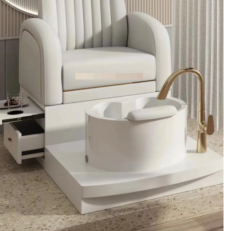 YichengBeauty Factory New Offer High Back Foot Spa Massage Manicure Pedicure Chairs for Nail Salon Foot Bath Sofa Pedicure Chair - Image 2