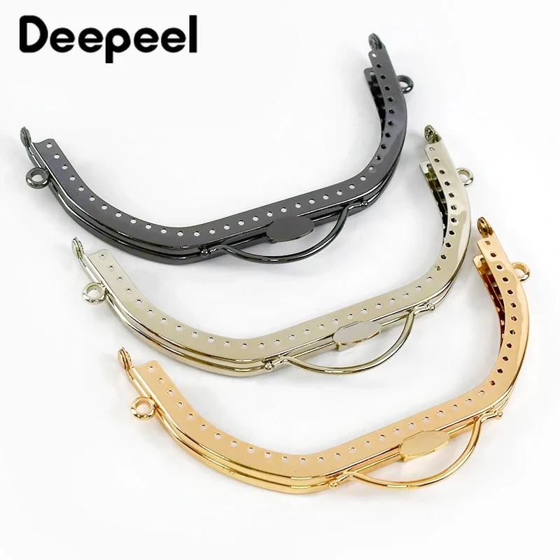 5Pcs Deepeel 13cm Metal Kiss Clasp Bag Handles DIY Sewing Brackets Handmade Purse Frame for Making Bags Sew Hardware Accessories