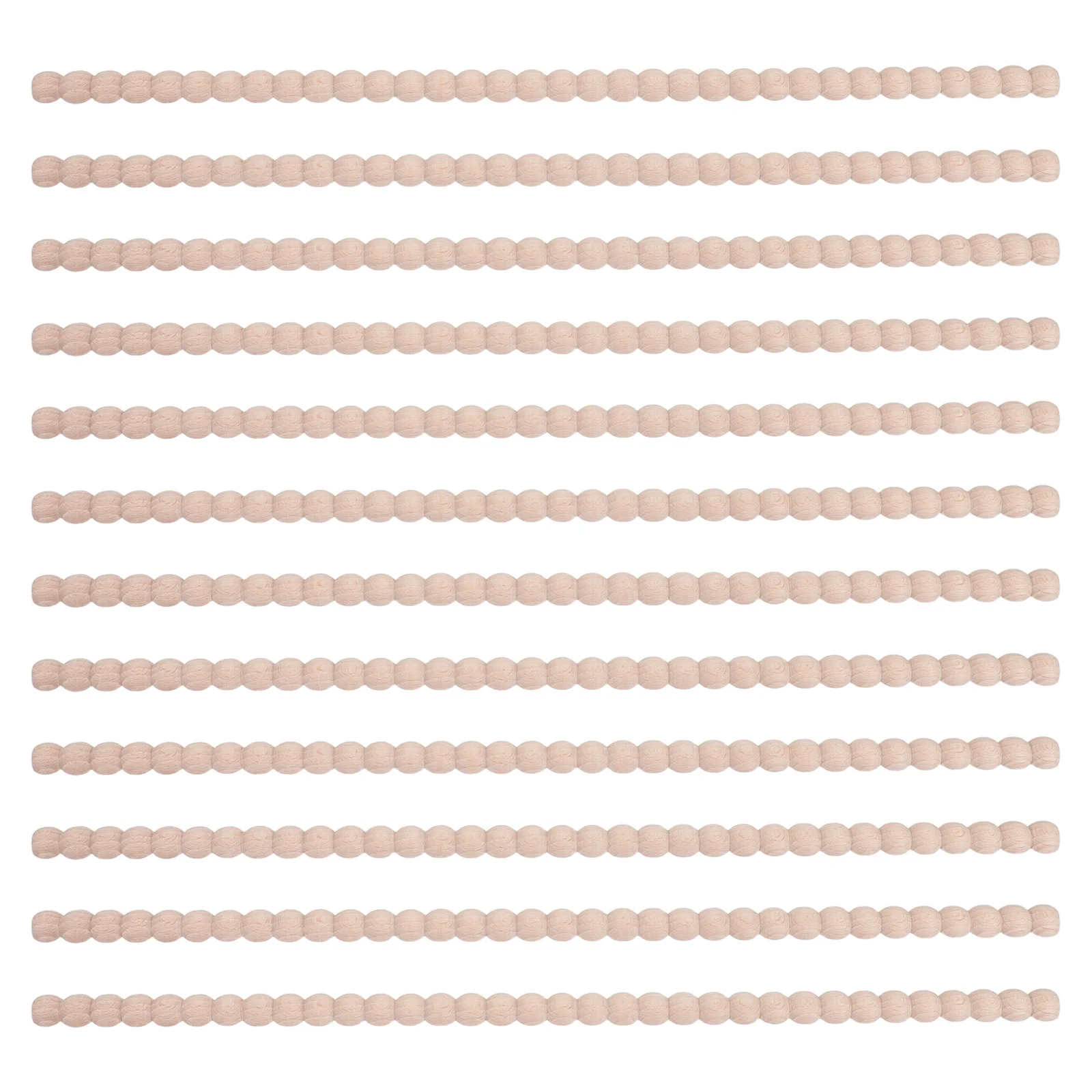 

12Pcs Beaded Wood Trim Unfinished Half Round Decorative Edge Trim for Wardrobe Border Wall Door Window DIY Home Decoration