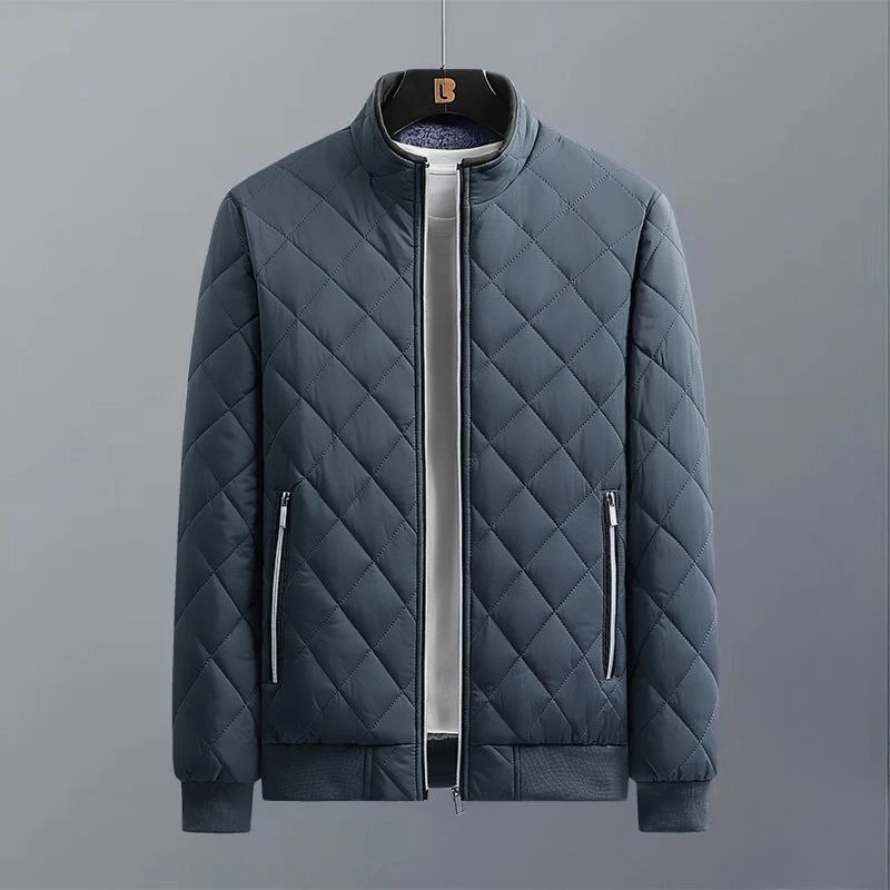 ​ Сверхмощное мужское стеганое хлопковое пальто, зимняя куртка свободного кроя с внутренним флисом для холодной погоды ​