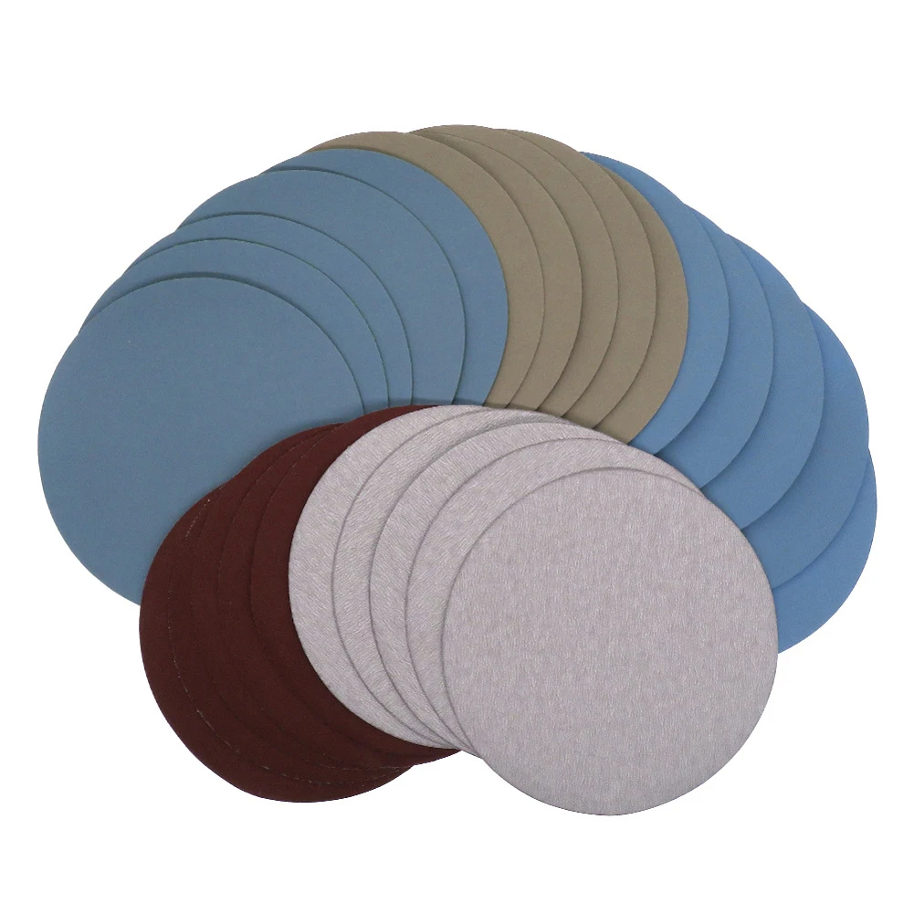 

25 шт., 5-дюймовая наждачная бумага, зернистость 1000-5000, крючки и петли, влажная и сухая наждачная бумага, крючки и петли, шлифовальные диски для шлифовальной машины, шлифования, полировки