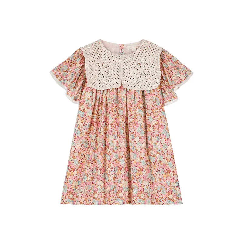 ¡Ya está en stock! Falda bordada de estilo étnico de la serie LM para niños, vestido para niñas, industria pesada, verano, 2024