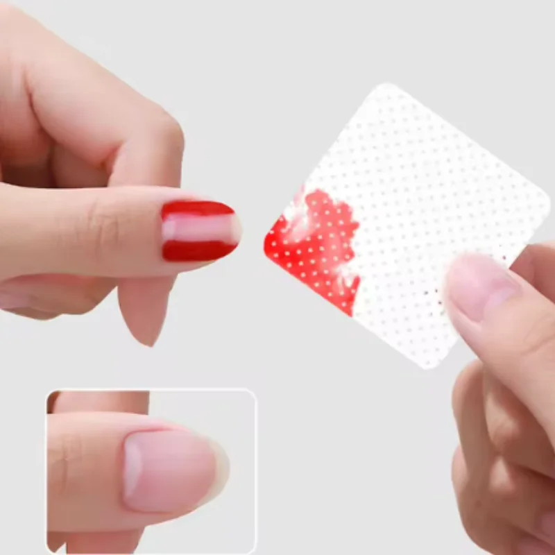 Lenços Removedores de Esmalte em Gel Formato Flor de Ameixa para Manicure e Pedicure, Ferramentas de Limpeza de Unhas e Pontas, Removedor de Esmalte