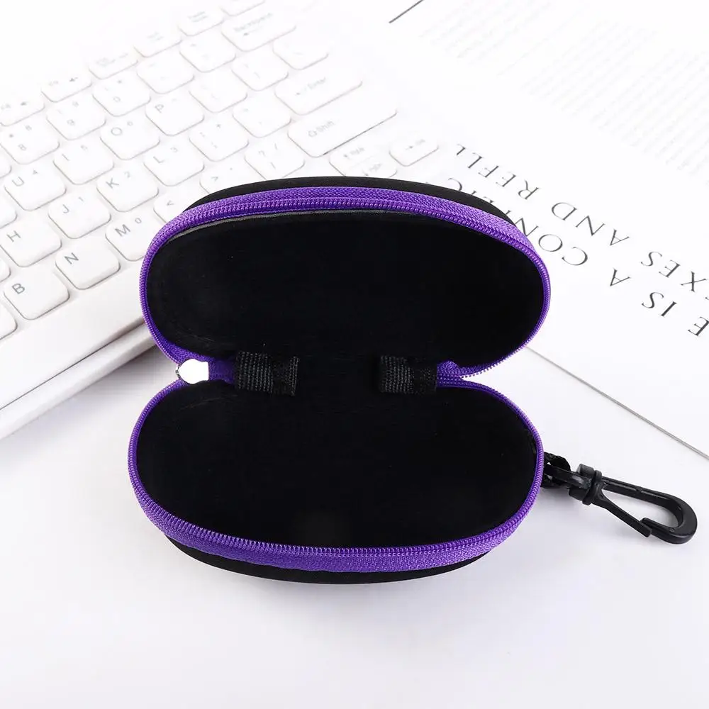 With Hook Reading Glasses Case With Lanyard Zipper Spectacle Case Folding Eyeglass Box Foldable Glasses Box Sunglasses Case