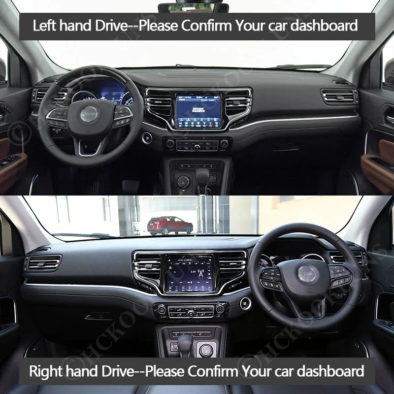 Dashboard Cover Mat Dashmat Car Accessories Pad Dash Sun Shade Protect Carpet Rug for Jeep Grand Commander 2018 2019 2020 ~ 2022