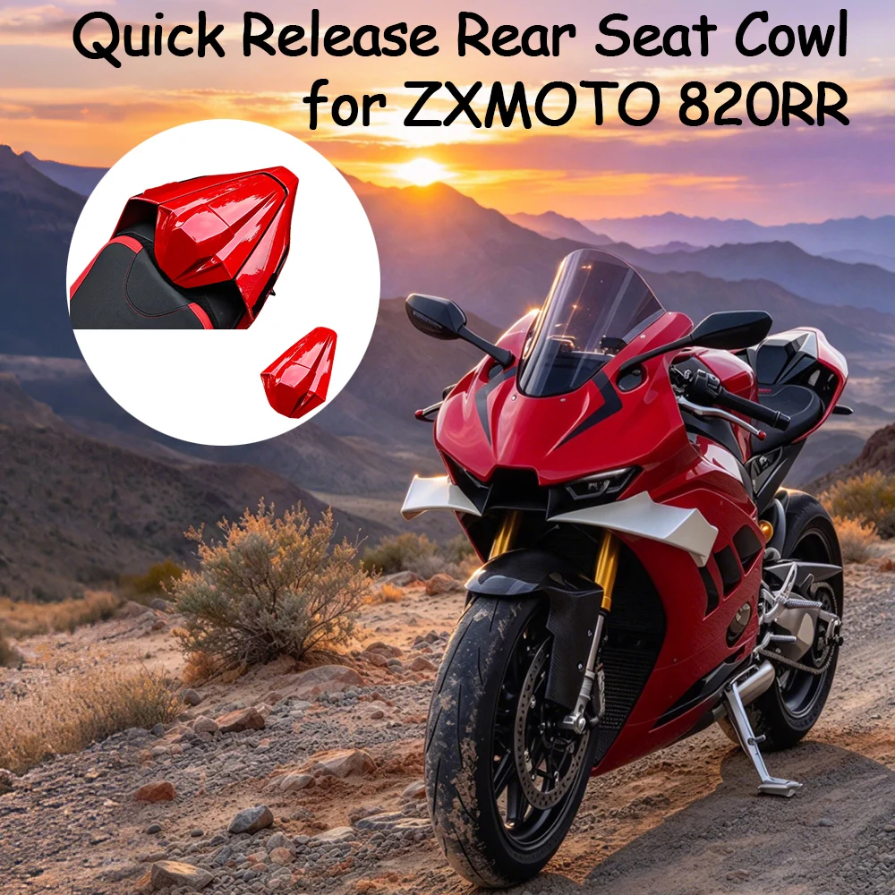 Quick Release Rear Seat Cowl Multi Color Options Custom Matching Styling Fairing Motorcycle Mod Accessories for ZXMOTO 820RR