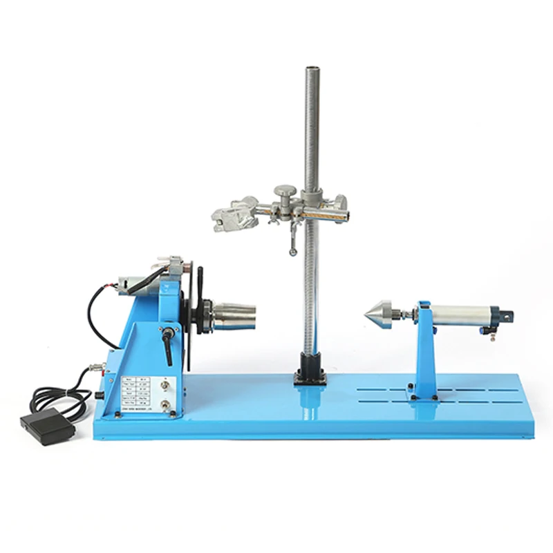HD-10 Mini Welding Positioner Welding Rotator Turntable Equipment 110/220V with 80 chuck/65 chuck and Torch Holder