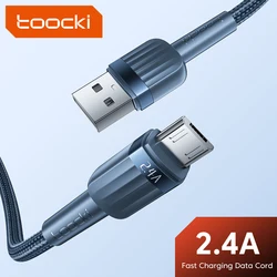Toocki Micro USB Cable 2.4A Fast Charger Charging For Xiaomi Redmi Samsung Android Charging Data Transmission Micro USB Cable