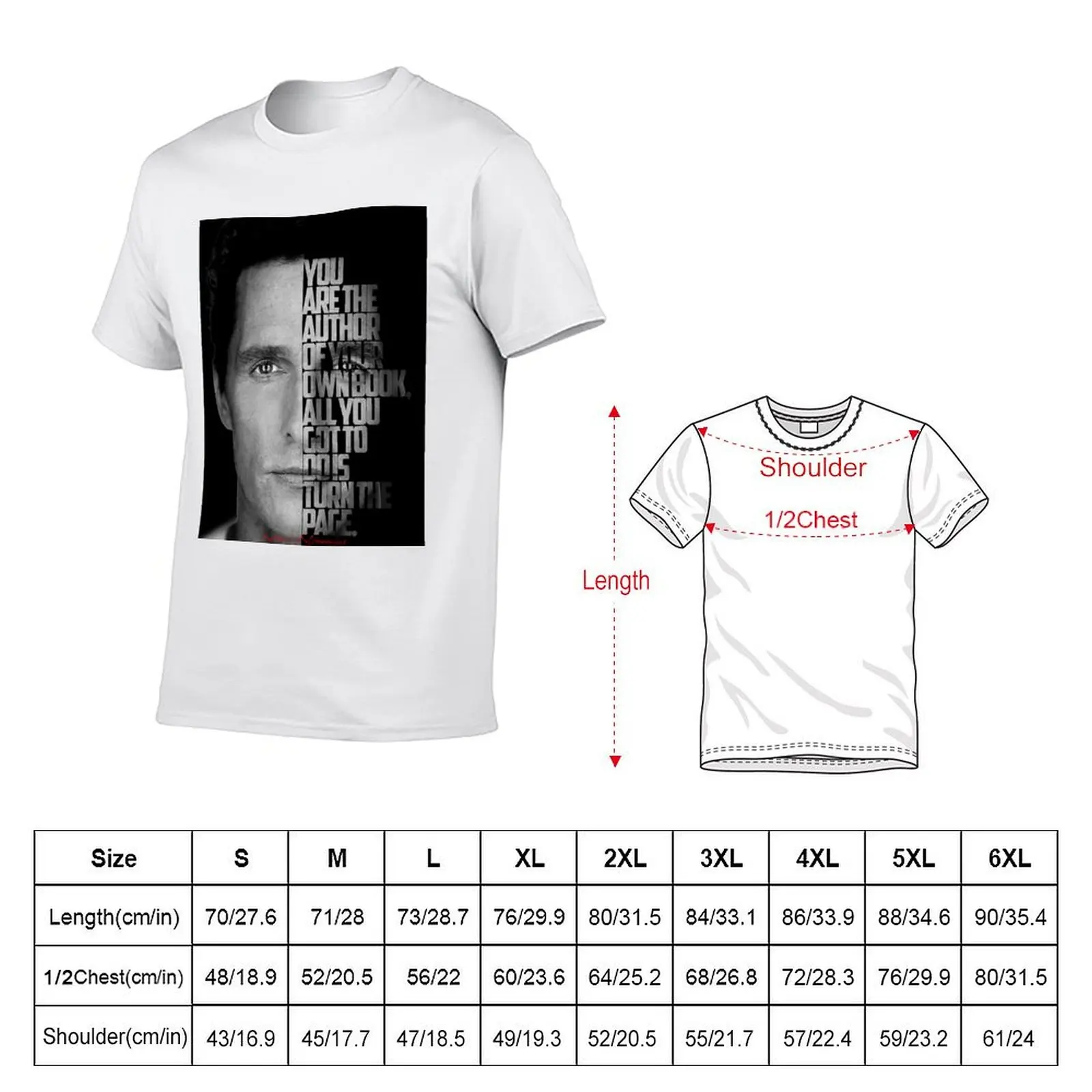 Citação de Matthew McConaughey em preto e branco. Camiseta basquete camisetas gráficas camisas camisetas gráficas pacote de camisetas masculinas