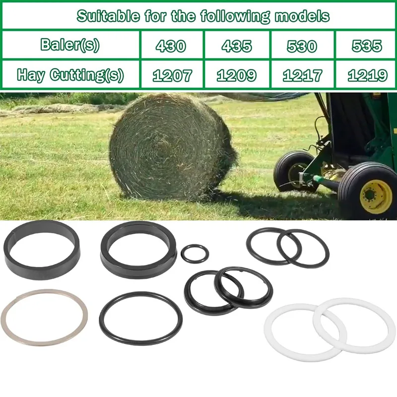 Hydraulic Cylinder Sealing kit AE43288 Suitable for John Deere 430 6500 385 6100 375 566 435 6600 530 1207 330 446 1217 335 Etc.