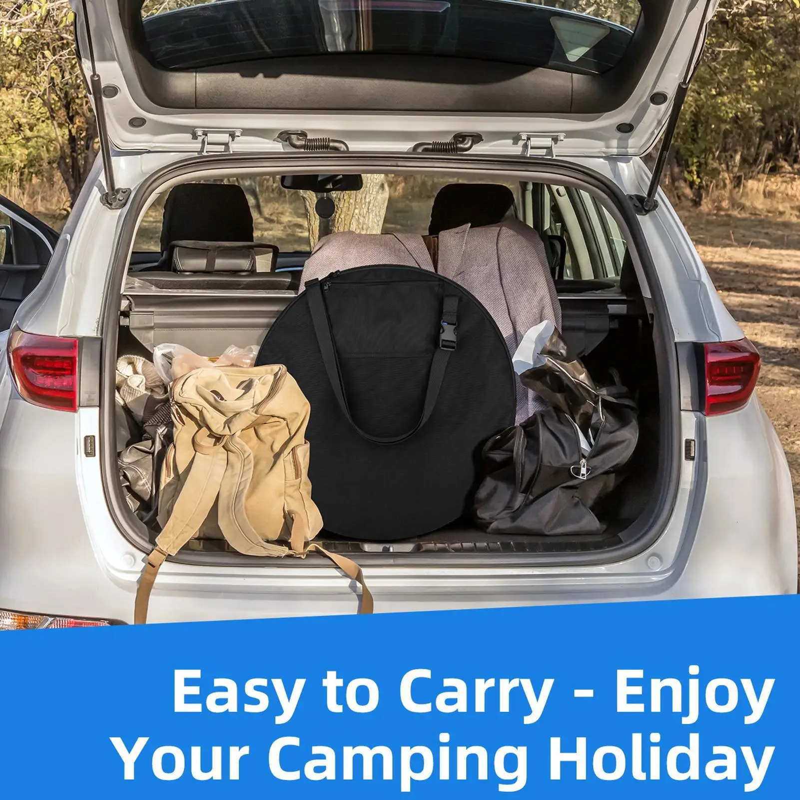 حقيبة خيمة المرحاض المحمولة الخصوصية دش خيمة حقيبة كبيرة سستة افتتاح المعدات في الهواء الطلق للشاطئ في الهواء الطلق مغامرة المشي لمسافات طويلة #3