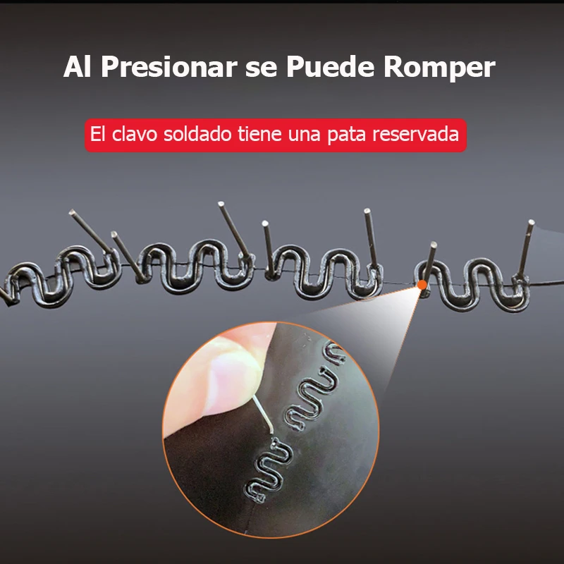 MicroData سيارة الوفير إصلاح الشعلة البلاستيك لحام الحرارة دباسة الوفير طقم تصليح البلاستيك إصلاح سبيكة لحام مع 200 قطعة الأظافر #4