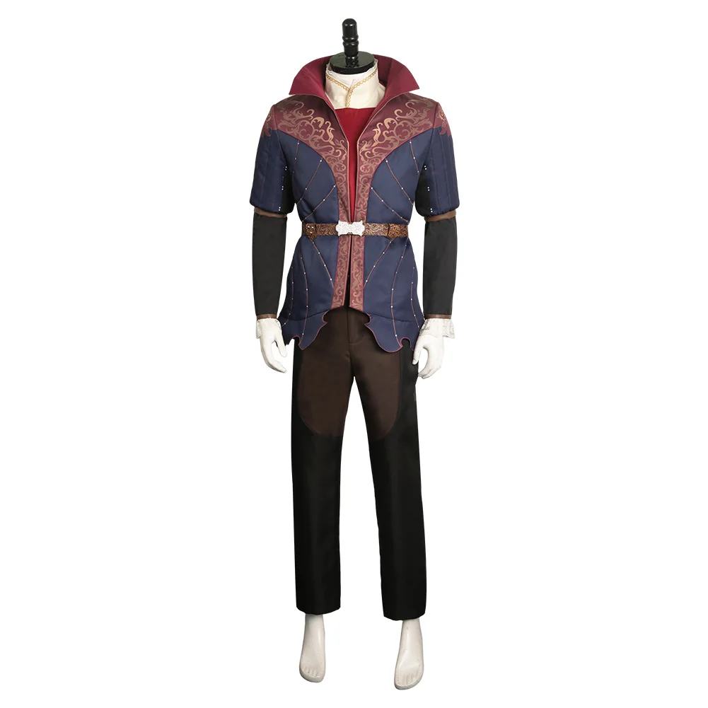 Jeu Baldur Cos Gate Cosplay Costume pour Homme Adulte, Cosplay Arion, Roleplay, Manteau, Pantalon, Fantaisie, Déguisement Trempé, Tenues d'Halloween et de Carnaval