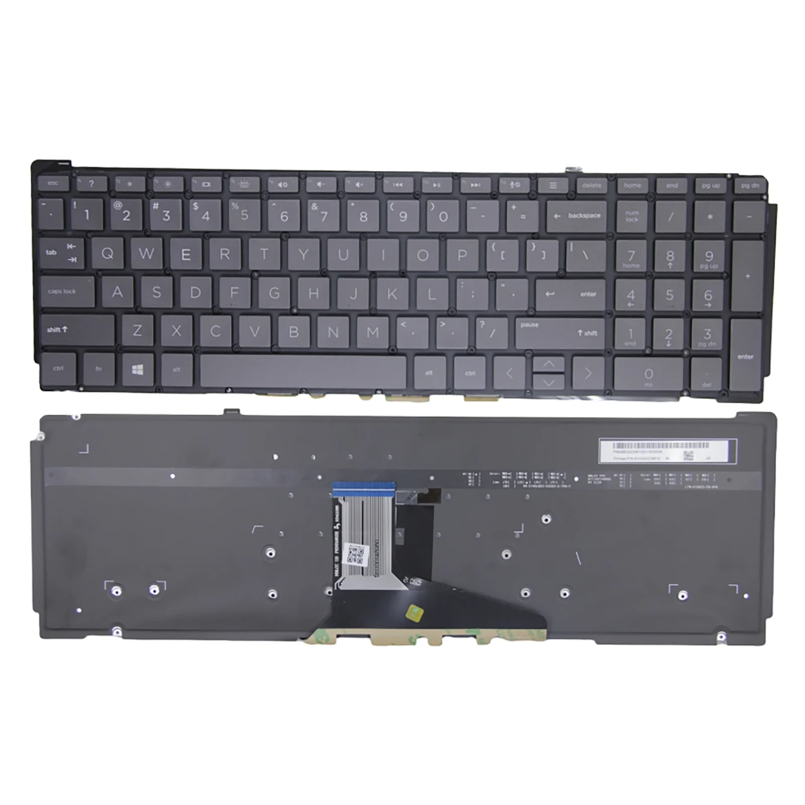 US layout HP Spectre x360 15-EB 15-EB0043DX 15-EB1043DX15T-EB TPN-Q226 laptop keyboard backlight