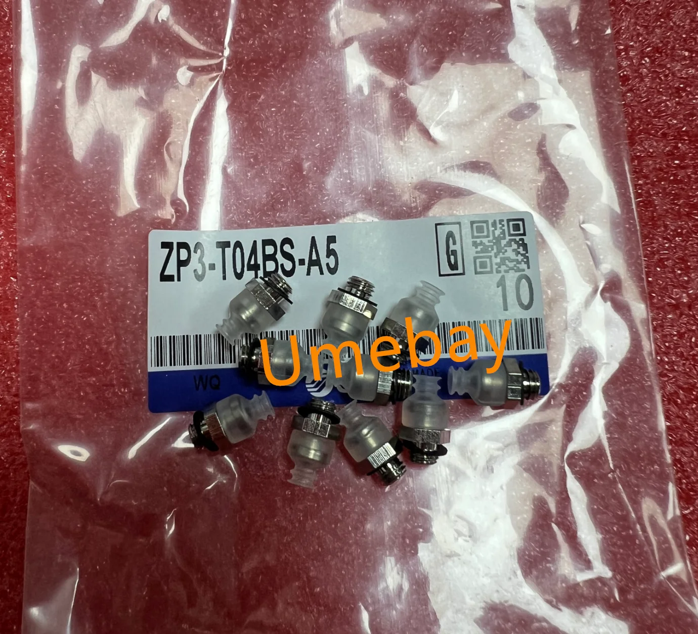 10pcs / Vacuum Suction Cup (White) : ZP3-T04BS-A5 / ZP3-T06BS-A5 / ZP3-T08BS-A5 / ZP3-T10BS-A5 / ZP3-T13BS-A5 / ZP3-T16BS-A5
