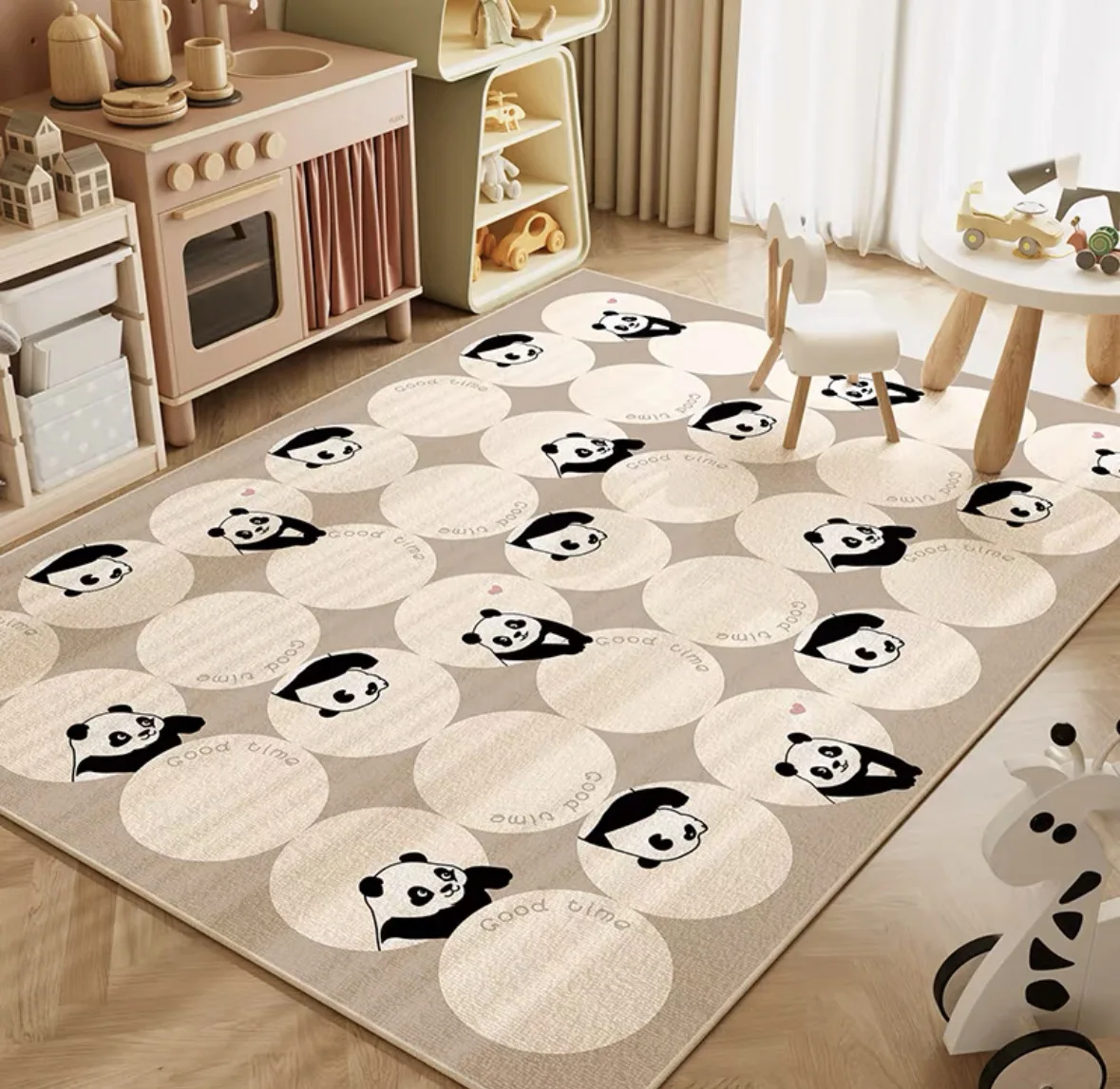 VIKAMA Cartoon Carpet Large Area Living Room Carpet Home Children\'s Room Non-Slip Mat Study Reading Area Baby Crawling Mat