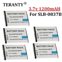 3.7v 1200mAh SLB-0837B SLB-0837(B) SLB0837B Camera Battery for Samsung Digimax I6 PMP L50 L60 L80 i70 i70S L700 L700S L73 NV3