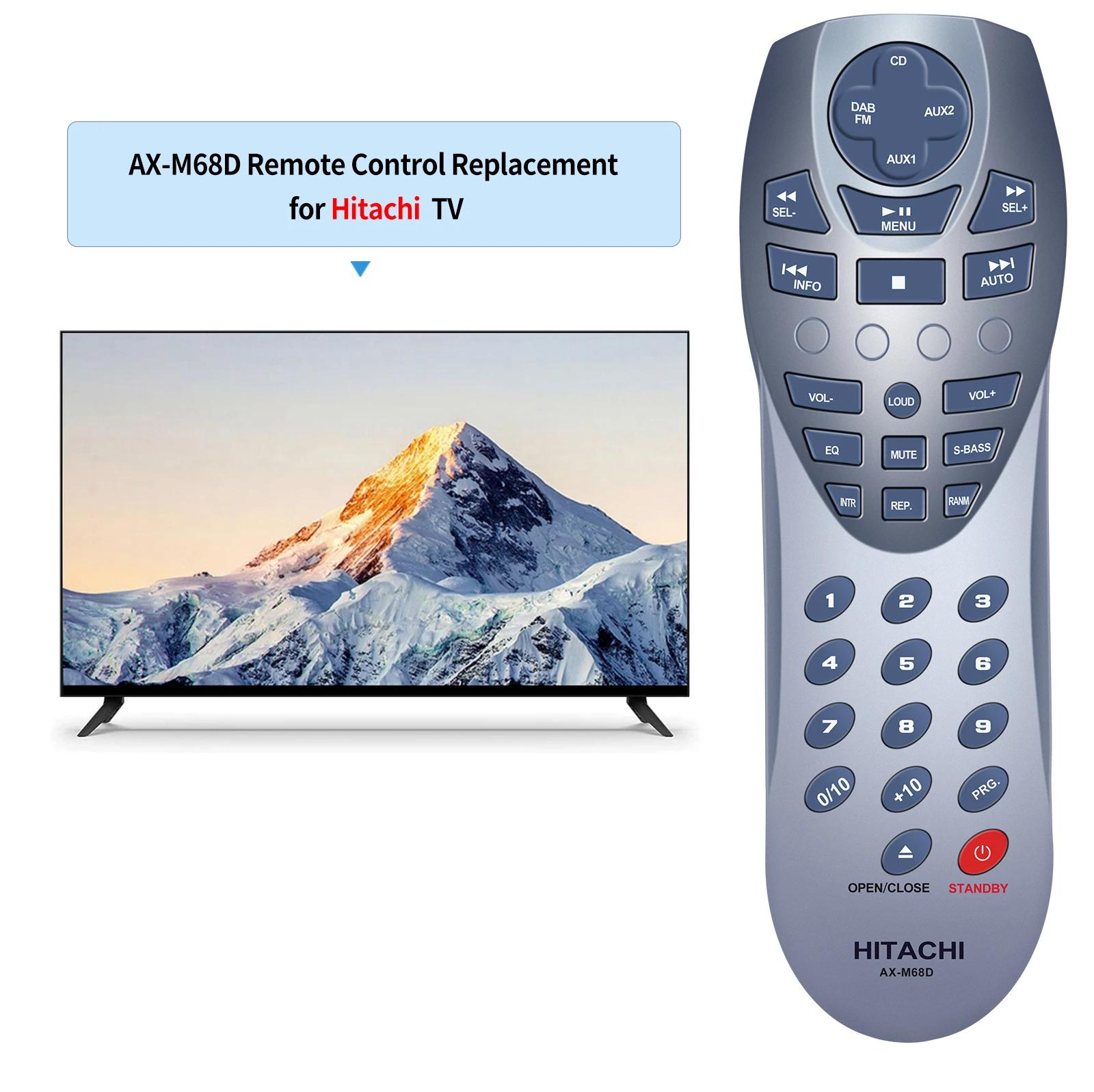 جهاز تحكم عن بعد بديل AX-M68D جديد لشركة هيتاشي