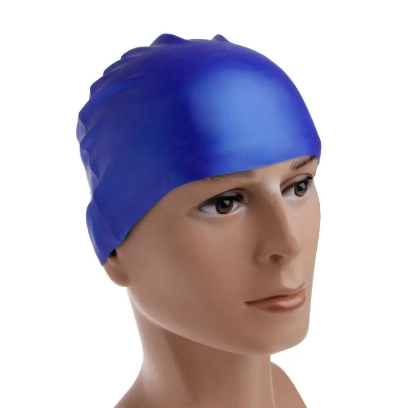 Bonnet bain en Silicone, imperméable, élastique, léger, confortable, pour cheveux longs courts