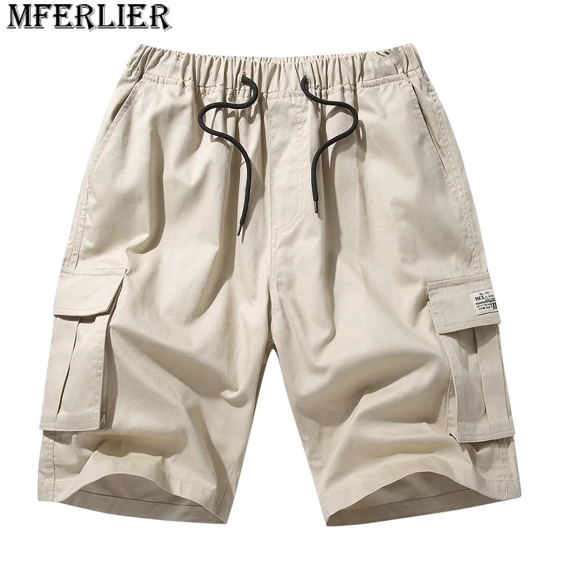 summer Men cargo shorts cotton skateboard pockets sports shorts plus size 8XL high street safari style shorts