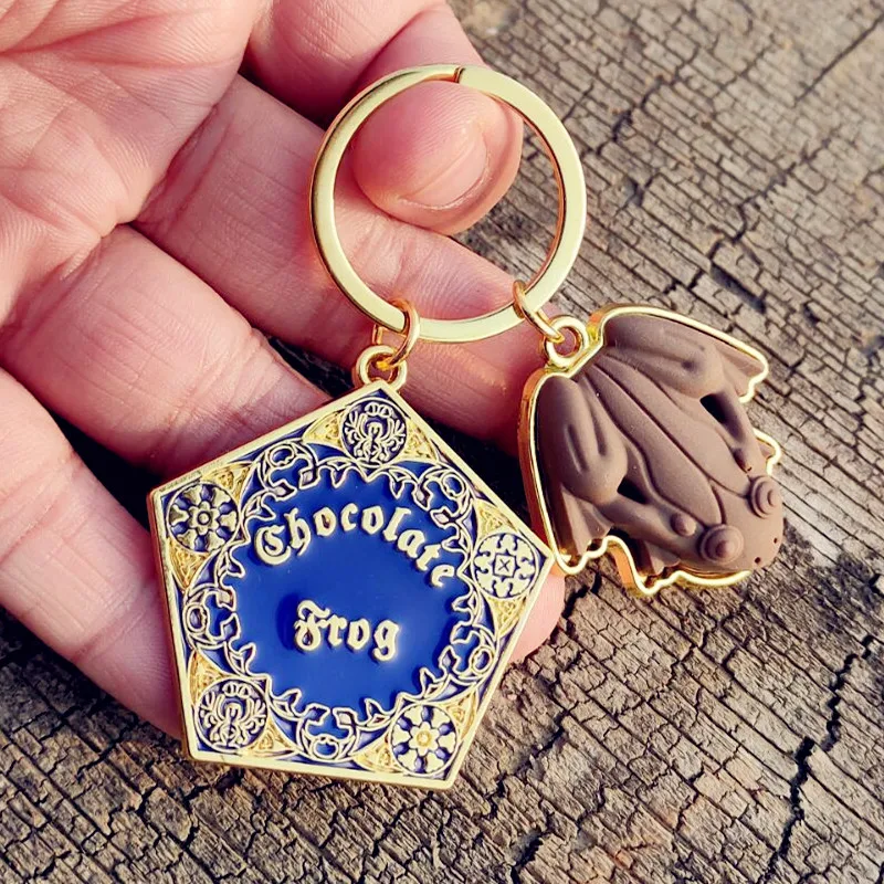 Chocolate Frog Key Chain Key Rings Anything from Trolleys Wizard Magic World Quality Cosplay Keychain Keyring Jewelry Accessorie