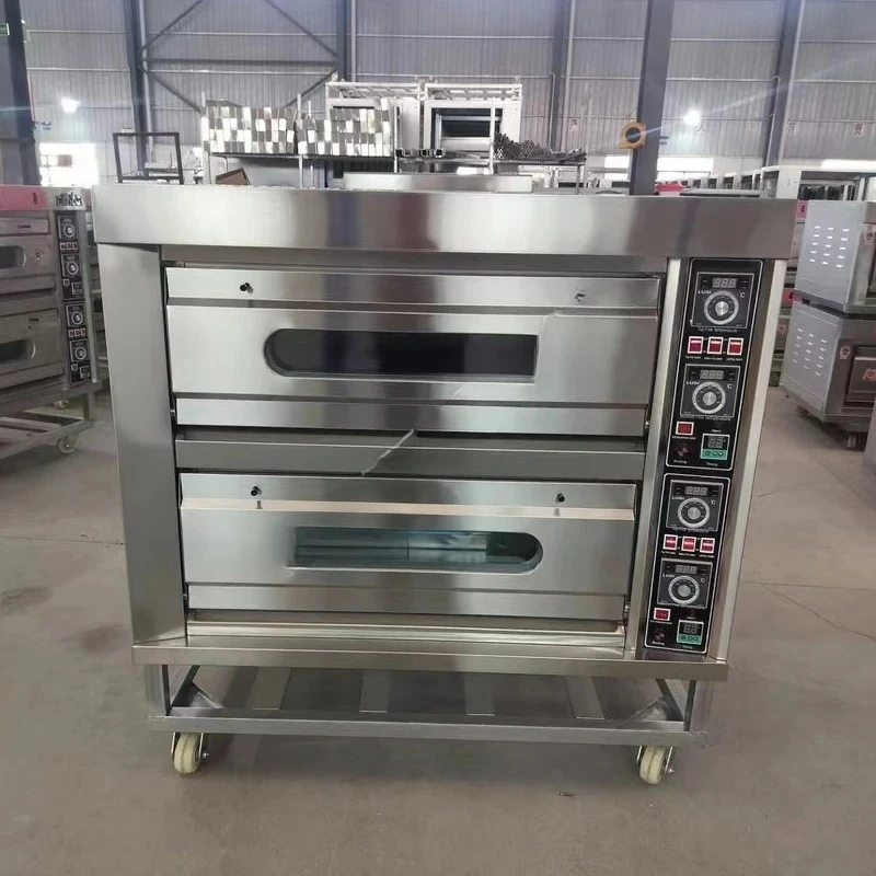 

Electric 3 Layer 6 Plate Bread Cake Large Capacity Food Processor Kitchen Equipments Baking Furnace