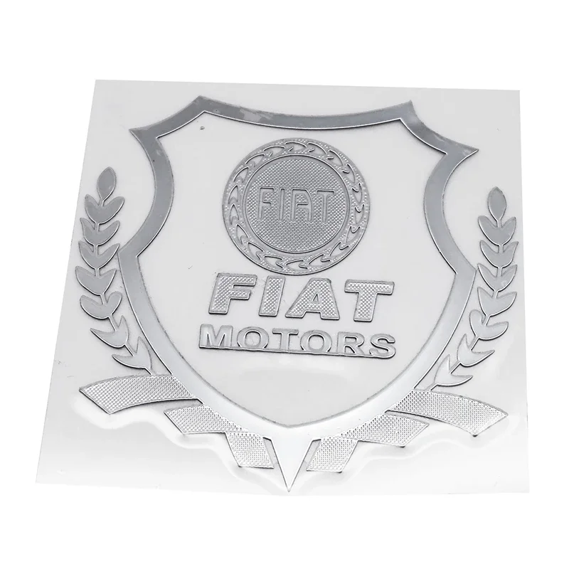 1Pcs 3D Wheat Ear Car Side Badge Sticker Decal for Fiat Aegea Doblo Stilo Palio Siena Ducato Tipo Bravo 124 500 Body Accessories