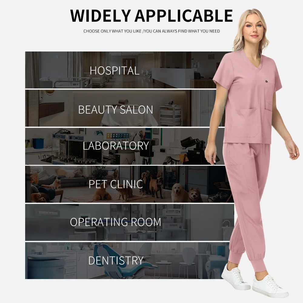 Niaahinn Zahnmedizin, Arzt, Krankenschwester, Uniformen, Krankenhaus-Pflege-Sets, schnell trocknende Peeling-Sets für Zahnkliniken mit großen Paketen für Frauen