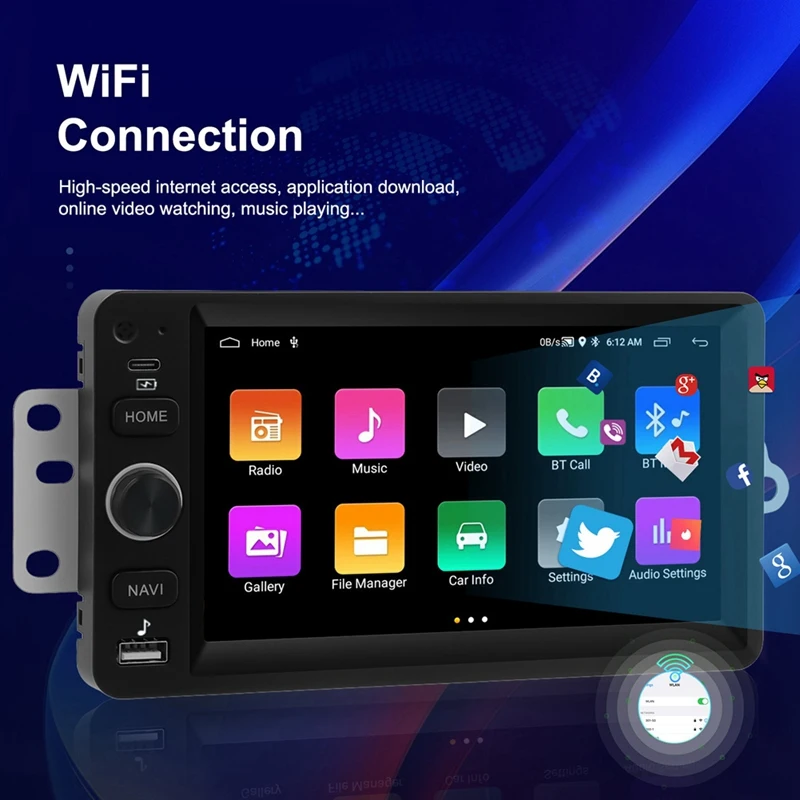 7 Inch Car Stereo For Chevrolet GMC Hummer Savana 2003-2006 Carplay Android Auto Navigation Bluetooth WIFI Player 2&64G