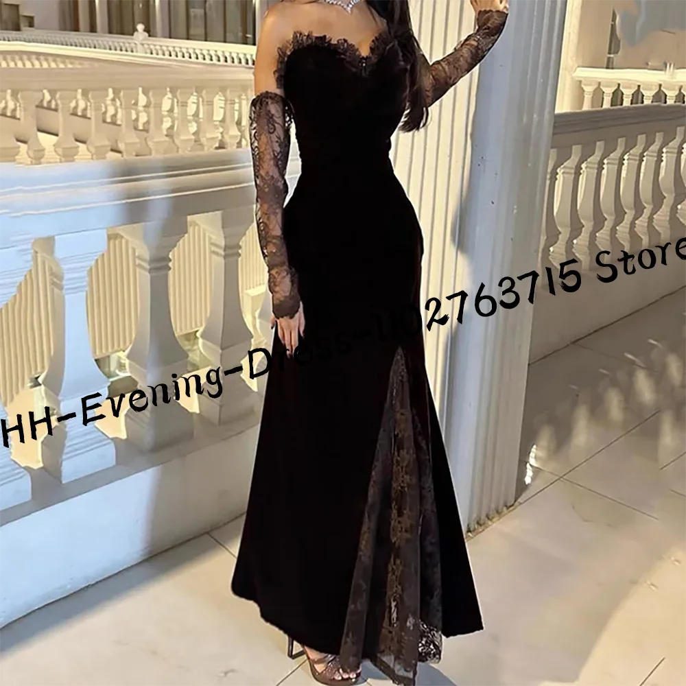 Vestidos de noche formales elegantes de encaje con forma de corazón, vestidos de fiesta de graduación personalizados