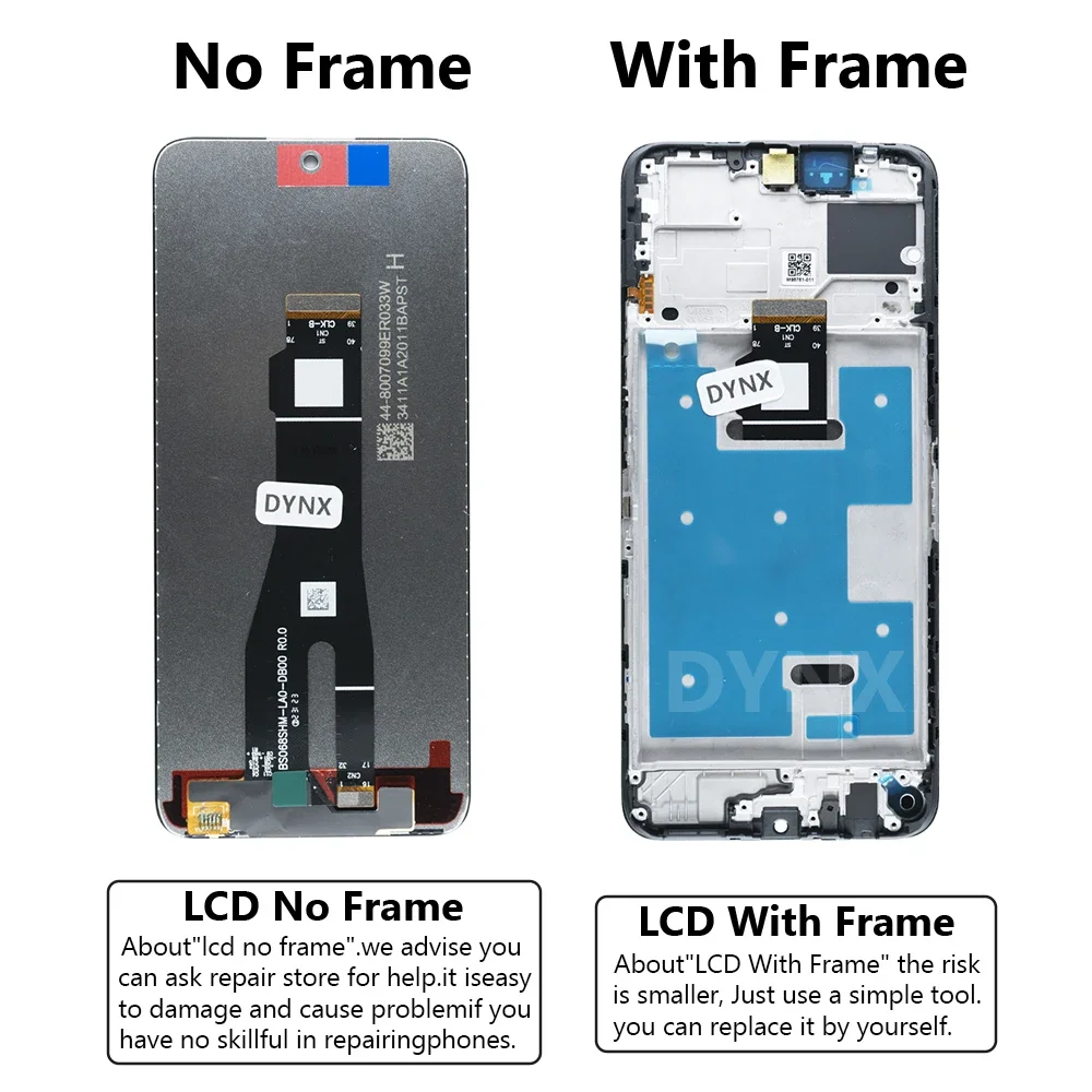 6.8“ High Quality TFT LCD For Huawei Honor X7B LCD Display Screen Touch Digitizer Replacement For Honor X7B Screen With Frame