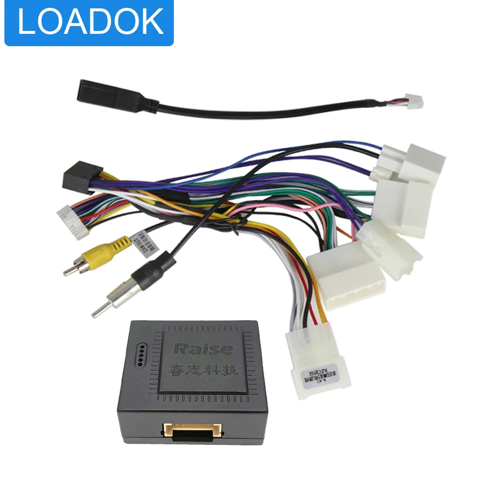 

Car CD Radio Stereo Wire Harness Canbus Box Decoder For Toyota RAV4 Camry Corolla Prado Crown Reiz Android DVD