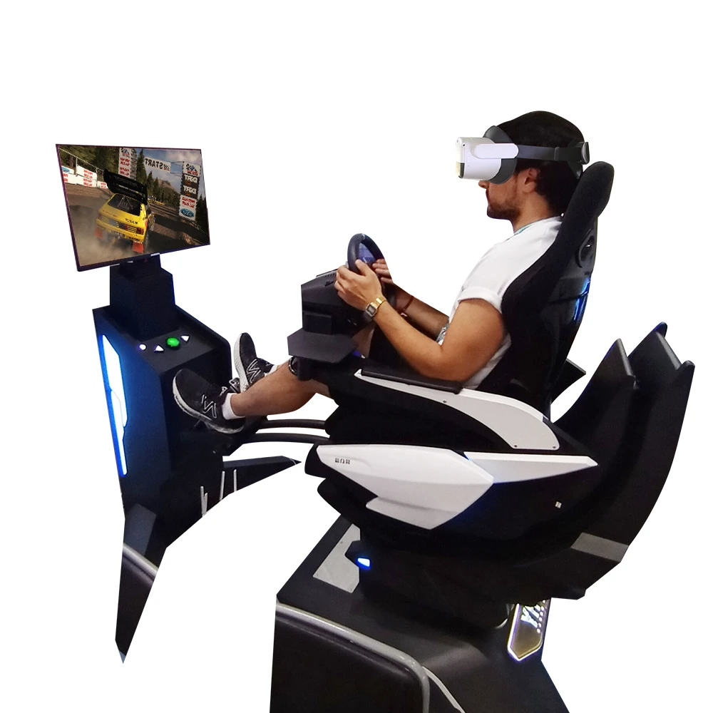 YHY volante interamente in lega di alluminio schermo da 32 pollici 3 Dof Motion 4D Car Gaming Racing VR Set AR/VR Entertainment