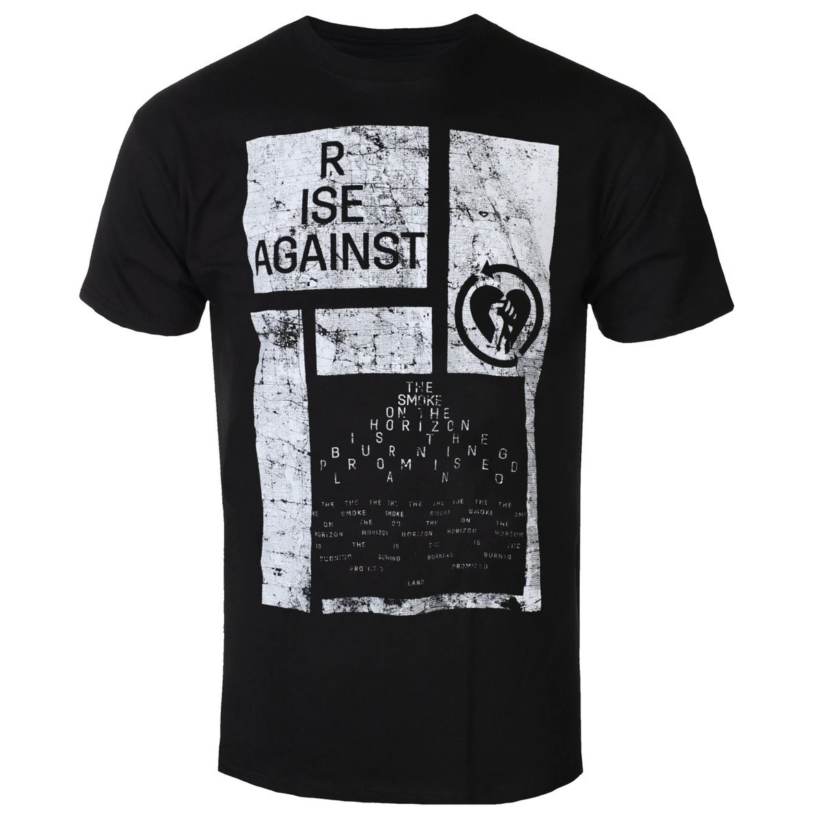 

Rise Against Cliff Map Peripheral Pattern Printing Summer Luxury Brand Cotton Men's and Women's T-Shirts Short Sleeves