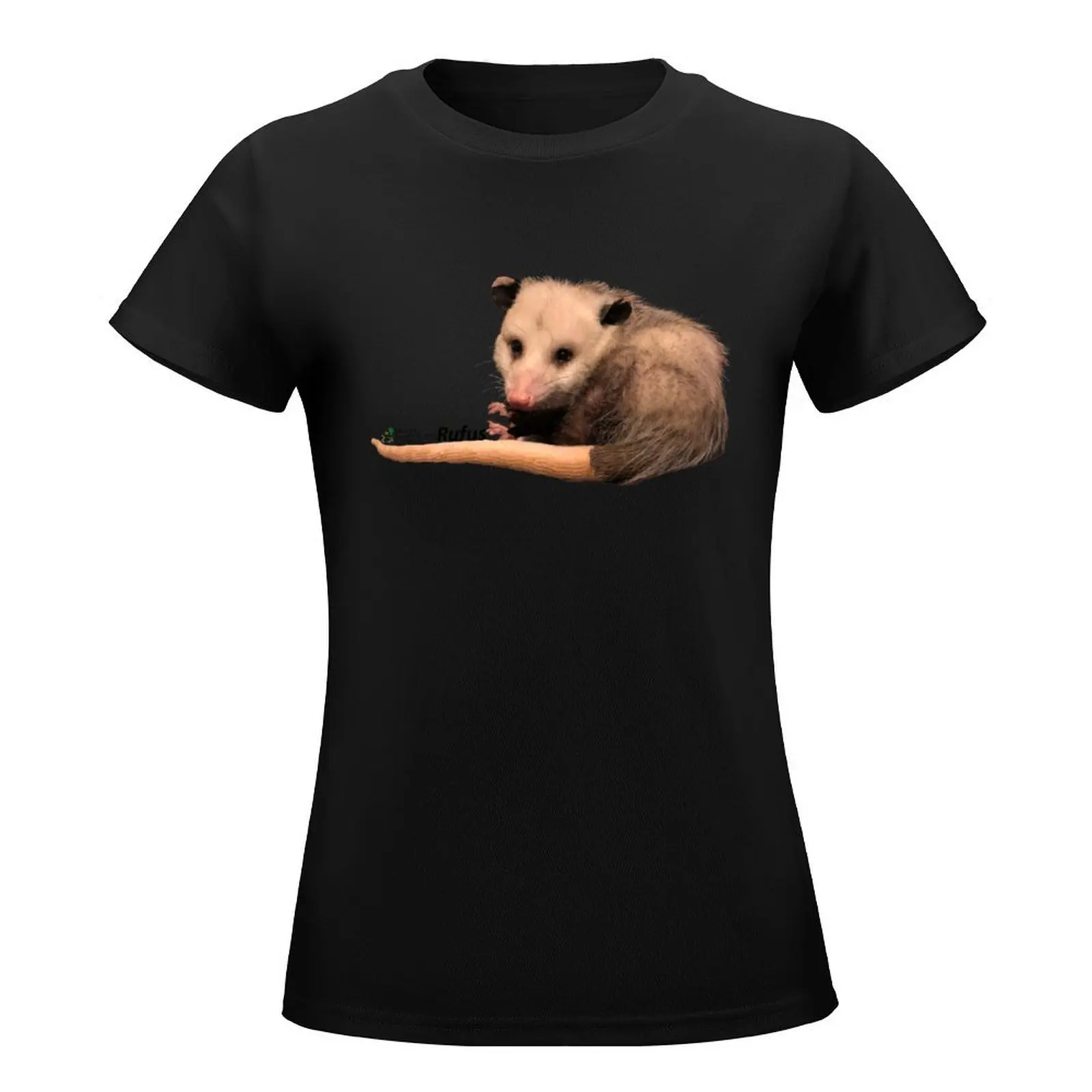 Rufus the Opossum T-Shirt vintage clothes plus size tops tops summer tops Women's