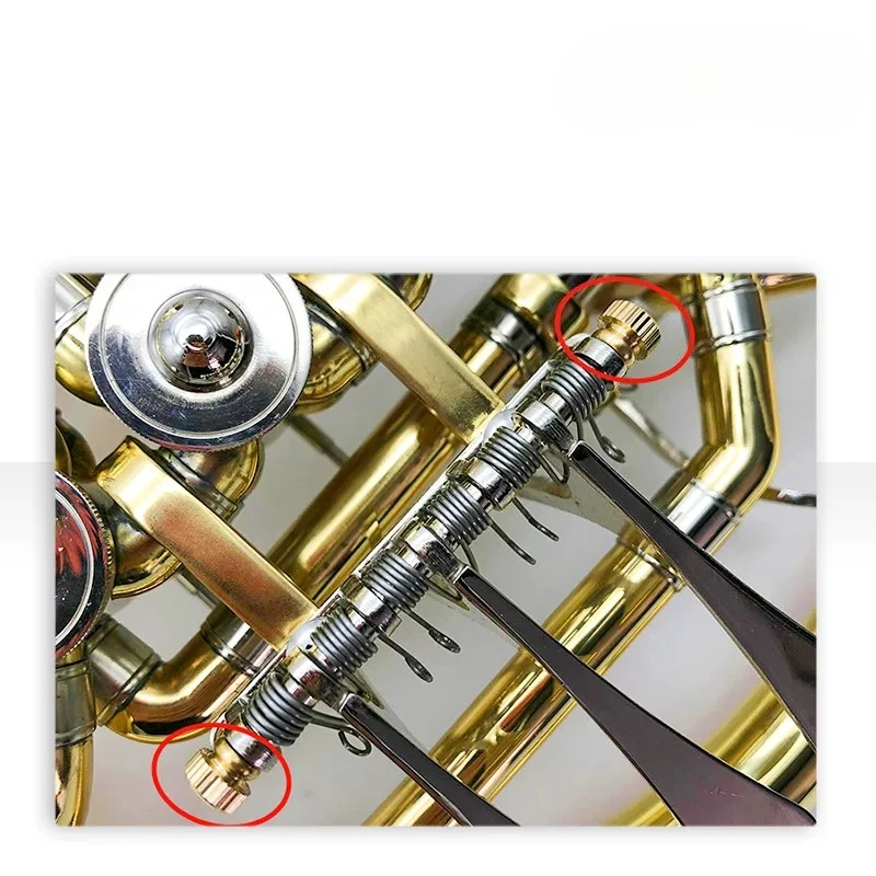 1 Piece French Horn Knurled Cap Screw Three Button Tenor Horn Four Button Euphonium Button Fixing Nuts for Brass Instruments