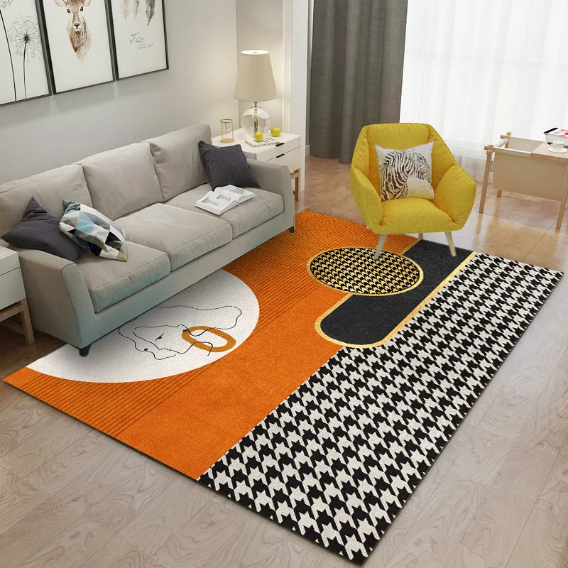 

Nordic Light Luxury Room Decoration Teenager Doormat Carpets for Bed Room Large Living Room Decor Dirt Resistant Persian Carpet