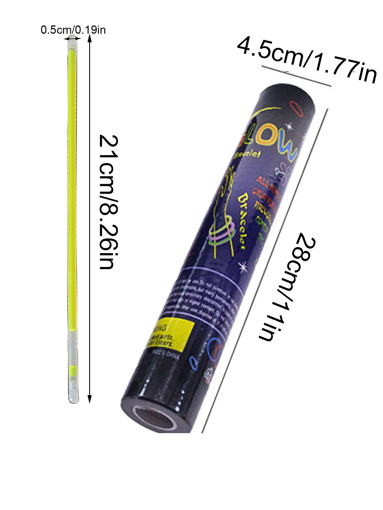 Glow Sticks Party Supplies | 50 Pcs Glowsticks with Connectors | Glow in the Dark Light Up Sticks Party Favors Decorations