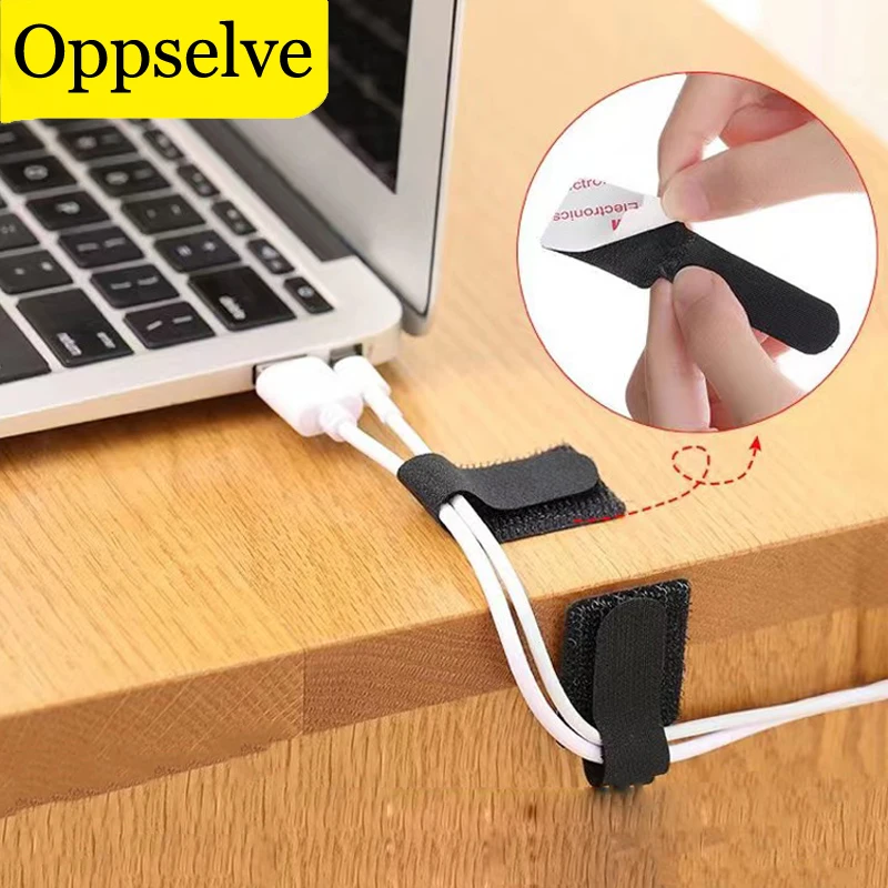 

Cable Organizer Ties USB Cable Winder Flexible Cable Management Sticker Tape Protector For Mouse Headphone Earphone Cable Holder