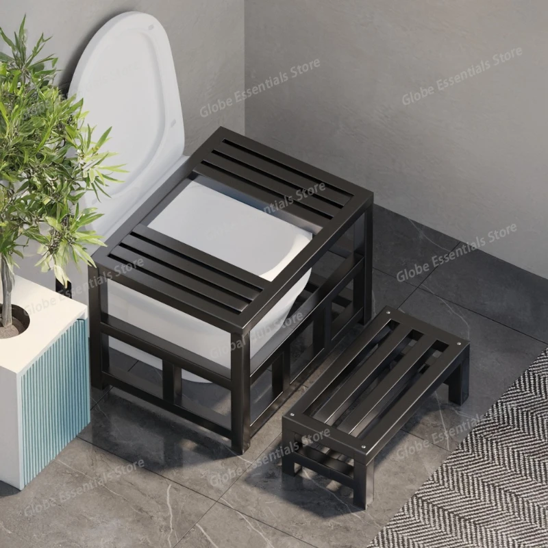 

Bathroom footstool, toilet seat changed to squat pit frame, squat toilet stool, toilet seat changed to squat toilet, foot steppi